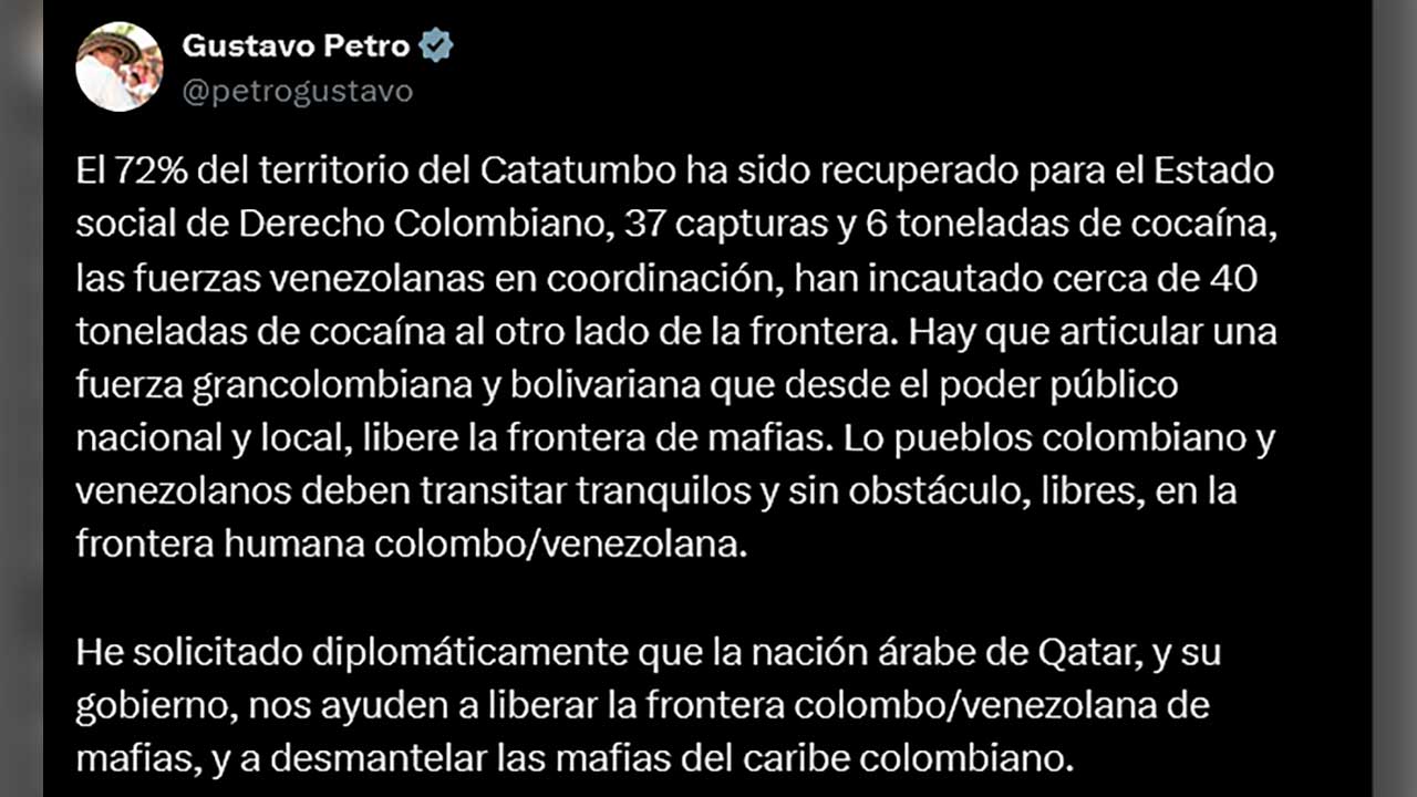 250620-Presidente-Petro-solicita-apoyo-de-Qatar-para-liberar-la-frontera-colombo-venezolana-de-las-mafias-1280